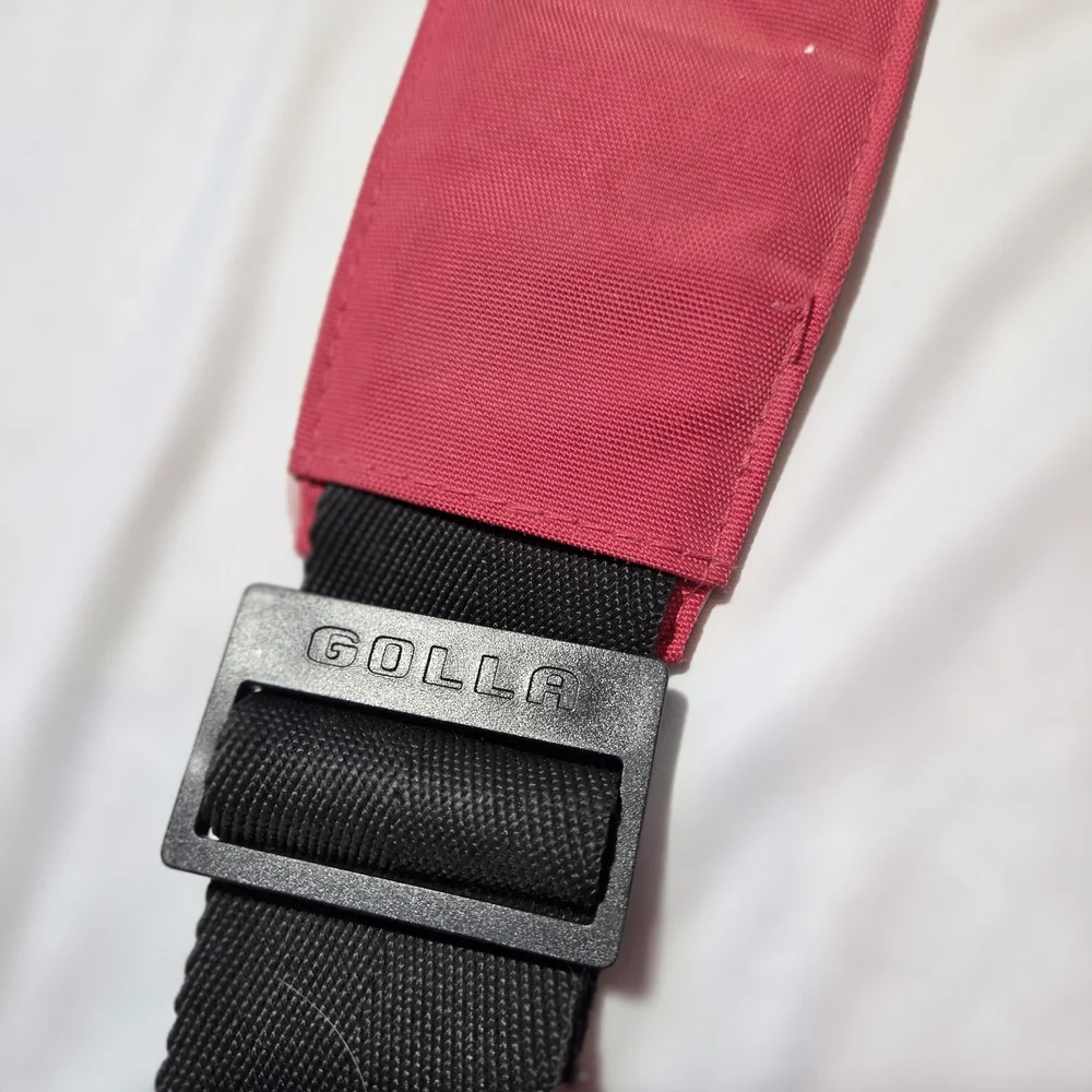 Camera Shoulder Bag Bright Pink And Orange